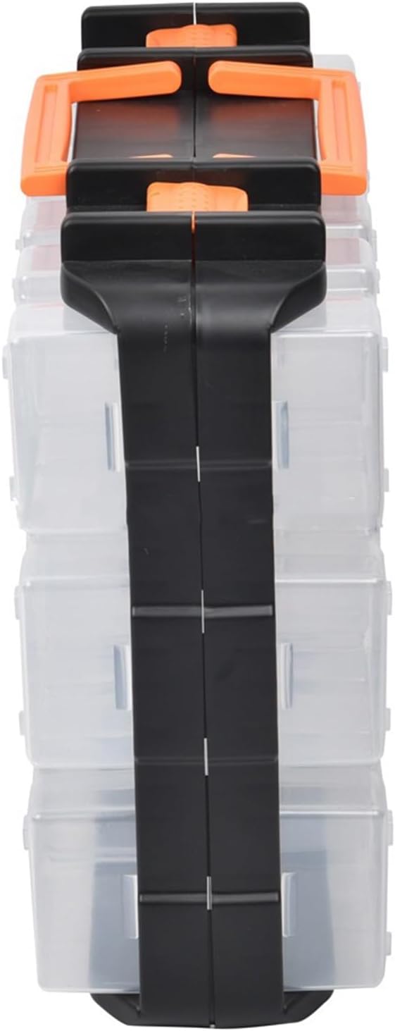 Boîte De Rangement à Outils Portable Avec Plusieurs Compartiments Et Séparateurs Amovibles Pour Vis, écrous, Boulons, Organisation Efficace