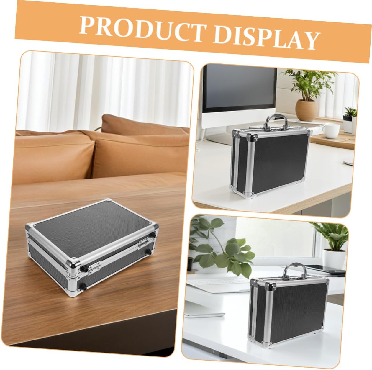 ULTECHNOVO Boîte Rangement Outils Portable Alliage Avec Poignée Pour Maison Bureau Voyages Compartiments Organisés