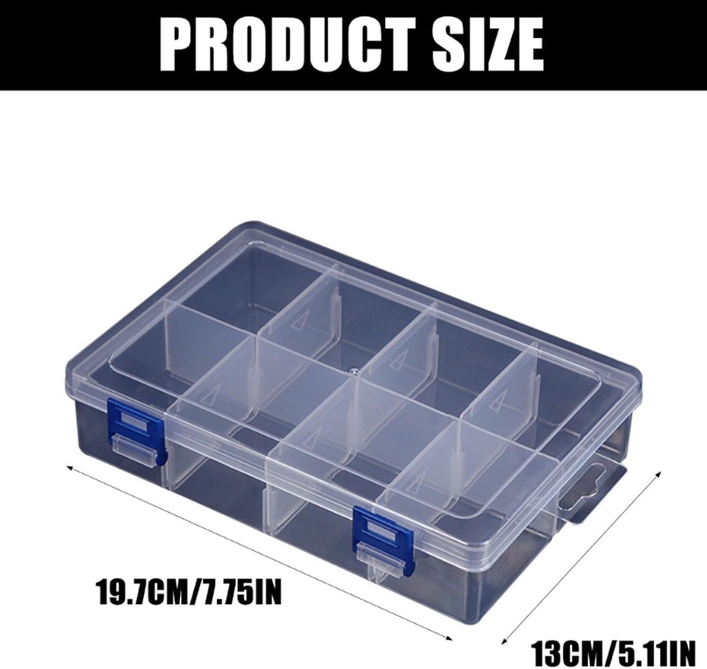 Outil Transparent Et Sûr Avec étagères Amovibles Et Verrouillage Ergonomique Pour Les Besoins D'atelier, Boîte à Outils Portable Avec Compartiment Réglable