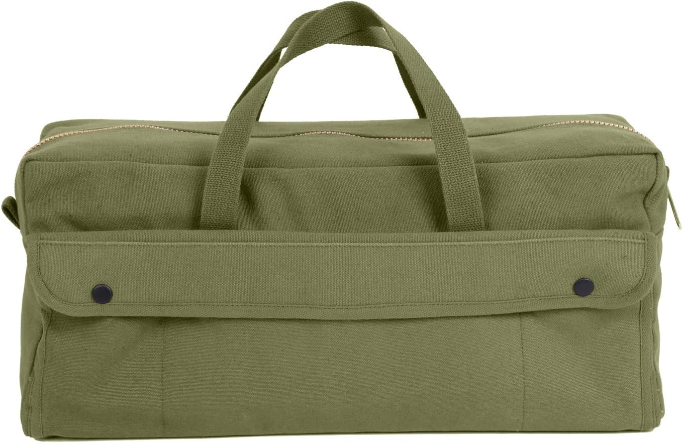 Rothco Canvas Jumbo Tool Bag With Brass Zipper, Olive Drab