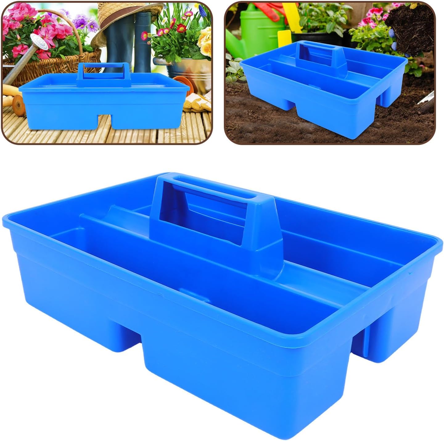 Healvian Organisateur De Fourre-Tout Plastique 3 Compartiments Portable Pour Usage Commercial Et Domicile Facile à Nettoyer
