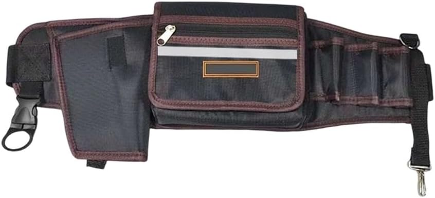  Sac Banane En Tissu Oxford 1680D Avec Ceinture Réglable Pour électricien Et Charpentier - Organiseur De Rangement Robuste Résistant à L'eau - Plusieurs Poches Pour Matériel De Travail De Construction