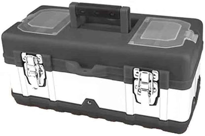  Boîte à Outils En Plastique Portable - Noir - 45 X 24,5 X 20 Cm