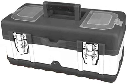 Boîte à Outils En Plastique Portable - Noir - 45 X 24,5 X 20 Cm