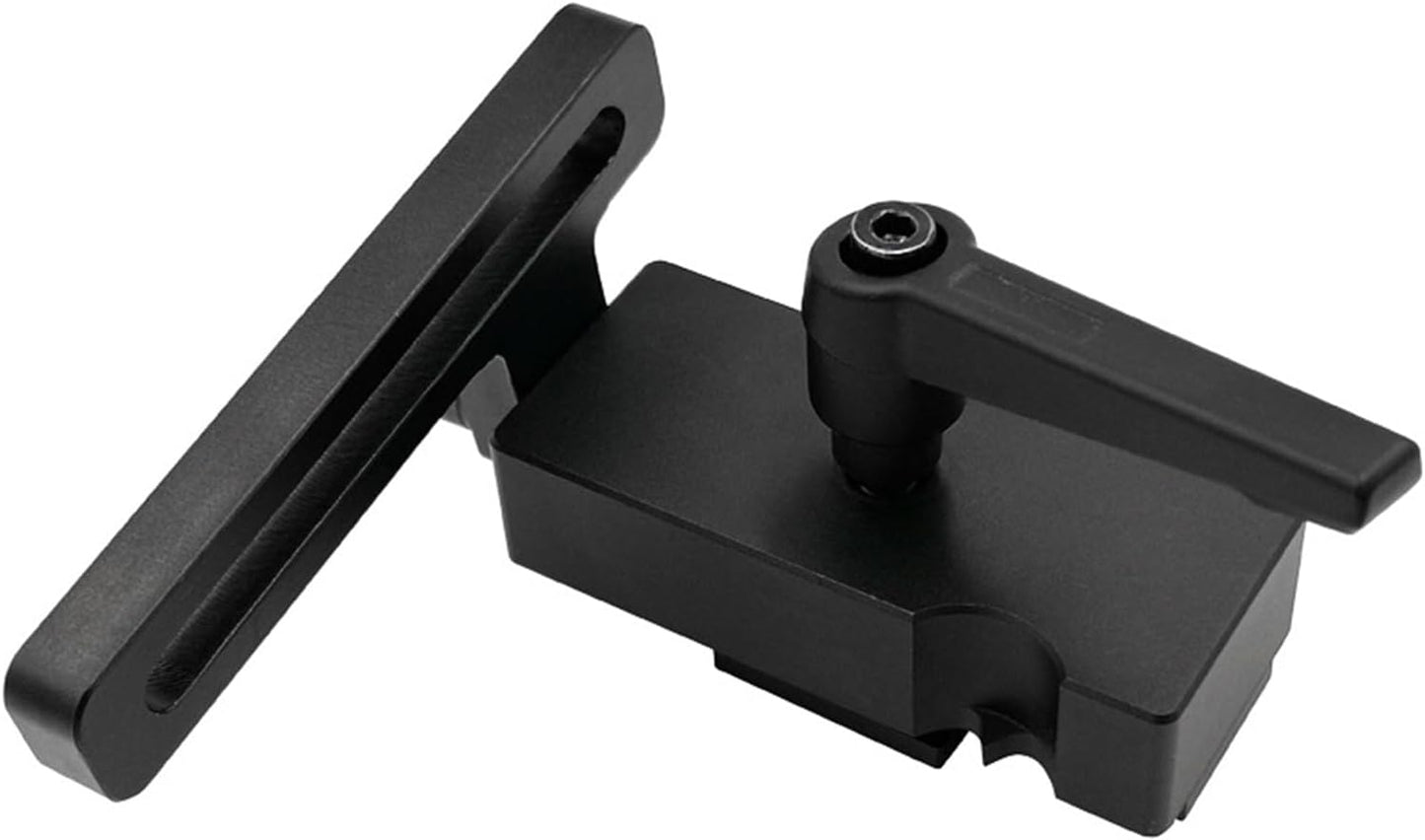  Butée De Rail En T En Aluminium Réglable Pour Table De Sciage à Onglet Coulissante - Accessoires De Sciage En Aluminium Léger