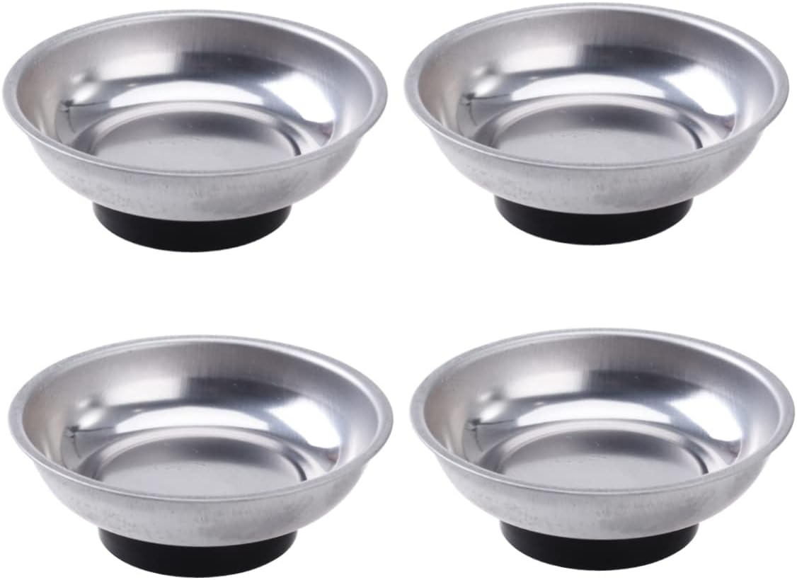  Gatuida Plateau Magnétique Rond En Acier Inoxydable 6 Pouces, Bol Robuste Et Compact Pour Vis Et Outils, Pour Applications Professionnelles Loisirs
