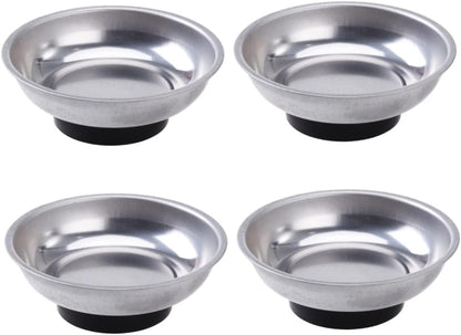  Gatuida Plateau Magnétique Rond En Acier Inoxydable 6 Pouces, Bol Robuste Et Compact Pour Vis Et Outils, Pour Applications Professionnelles Loisirs