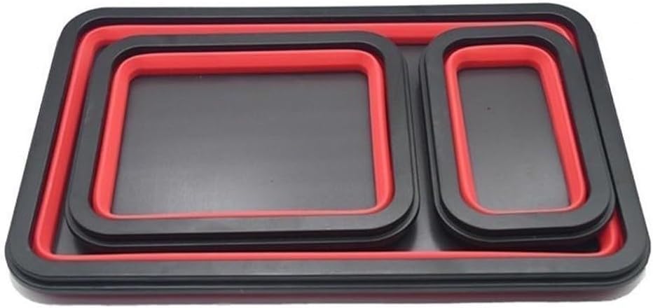  Plateau Magnétique Pliable En Silicone Avec Force Magnétique équilibrée Et Structure Pliable Pour Une Utilisation Répétée Dans La Réparation Et La Fabrication (A)