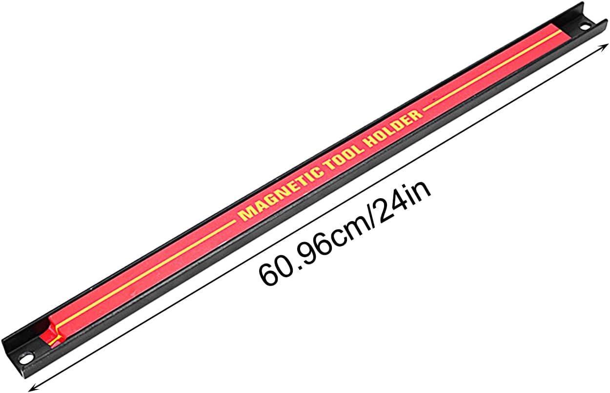  Bande Porte-outils Magnétique, Bande Magnétique Pour Outils - Support De Stockage D'outils De Grande Capacité,Barre à Outils En Métal Pour Atelier, Maison, Organisateur D'outils Peu Encombrant Pour Ou