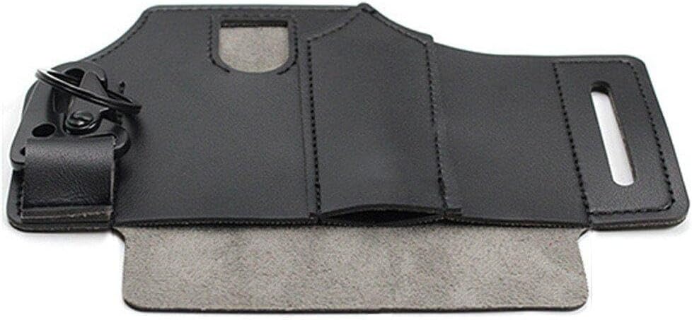 Wudaizhi Sac À Outils À Courroie Extérieure Avec Porte-clés, Gaine Multitool En Cuir EDC Pocket Organizer Une Pochette À Courroie