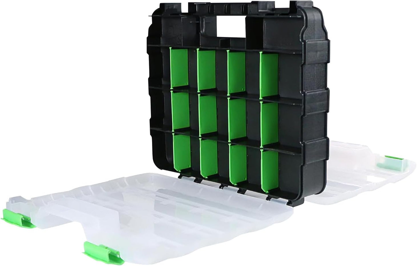 GENERIC Organiseur De Petites Pièces, Récipient Avec Séparateurs Amovibles – Boîte De Rangement Pour Vis, Boulons, écrous, Perles, Bijoux, Composants électroniques, Artisanat, Garage, Bureau, Maison