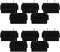  Angoily Boîte De Rangement Pour Bacs à Panneaux Perforés 10pcs En Plastique Noir Avec Crochets Métalliques, Solution De Stockage Polyvalente, Pour Outils Et Vis Dans Atelier