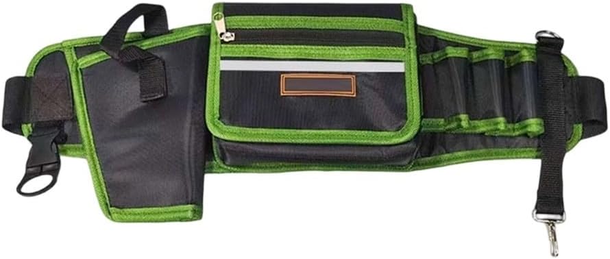  Sac Banane En Tissu Oxford 1680D Avec Ceinture Réglable Pour électricien Et Charpentier - Organiseur De Rangement Robuste Résistant à L'eau - Plusieurs Poches Pour Matériel De Travail De Construction