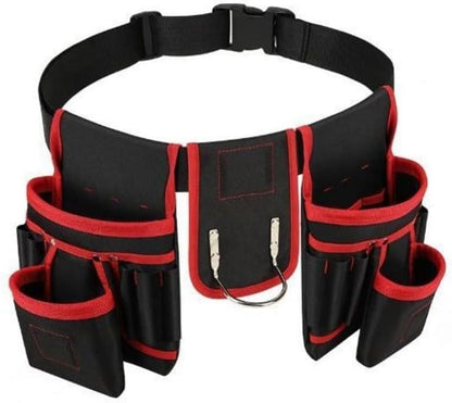  Pochette à Outils En Toile Avec Supports Magnétiques Intégrés Pour Perceuses Et Boulons, Ceinture Sur Mesure, Longueur Maximale 130 Cm, Compartiments Spacieux Pour Une Utilisation Professionnelle Par