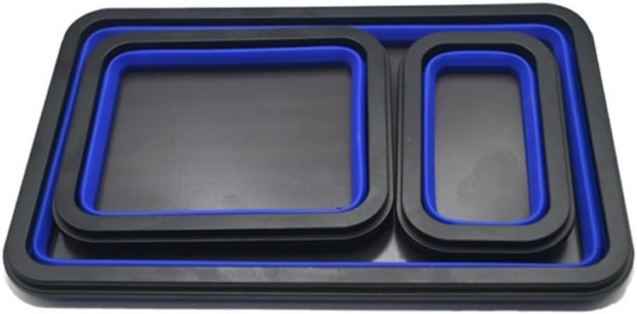  Plateau Magnétique Pliable En Silicone Avec Force Magnétique équilibrée Et Structure Pliable Pour Une Utilisation Répétée Dans La Réparation Et La Fabrication (A)