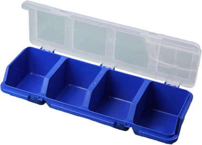  Boîte De Rangement à Vis Avec Couvercles - 4 Compartiments - Boîte à Outils - Séparateur - Conteneur De Tri Des Fournitures