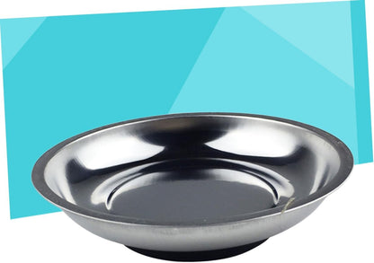  Gatuida Plateau Magnétique Rond En Acier Inoxydable 6 Pouces, Bol Robuste Et Compact Pour Vis Et Outils, Pour Applications Professionnelles Loisirs
