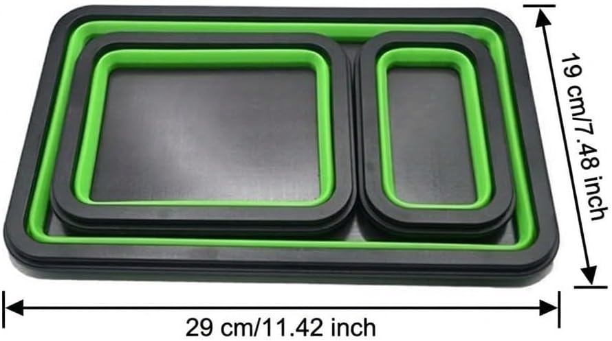  Plateau Magnétique Pliable En Silicone Avec Force Magnétique équilibrée Et Structure Pliable Pour Une Utilisation Répétée Dans La Réparation Et La Fabrication (A)