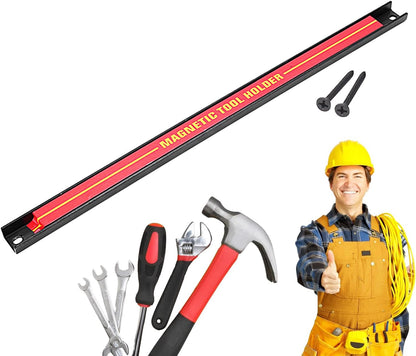  Bande Porte-outils Magnétique, Bande Magnétique Pour Outils - Support De Stockage D'outils De Grande Capacité,Barre à Outils En Métal Pour Atelier, Maison, Organisateur D'outils Peu Encombrant Pour Ou