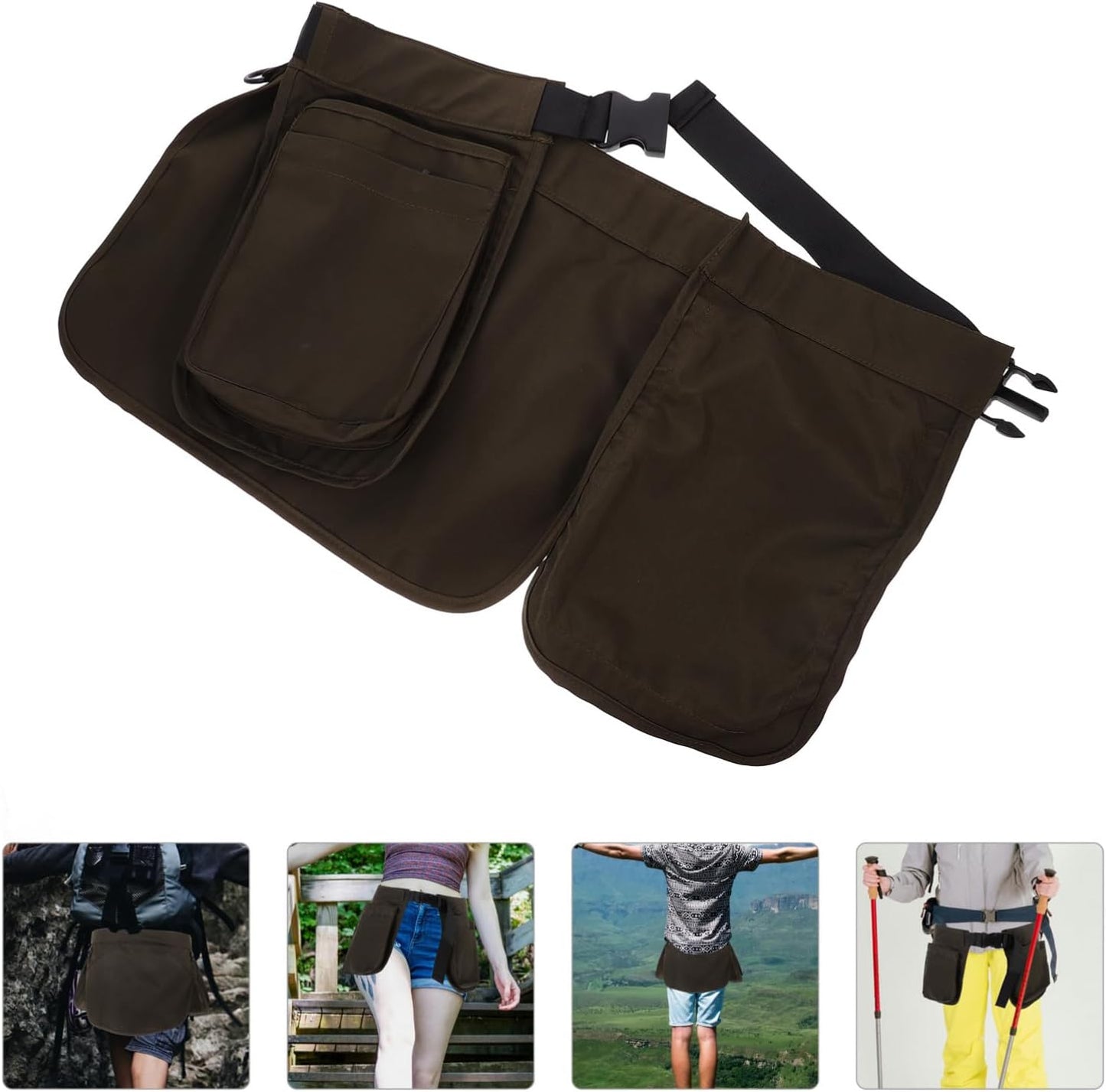  Angoily Banane Étanche Avec Pochette Pour Outils De Jardinage Ceinture Ajustable Pour Sport Voyages
