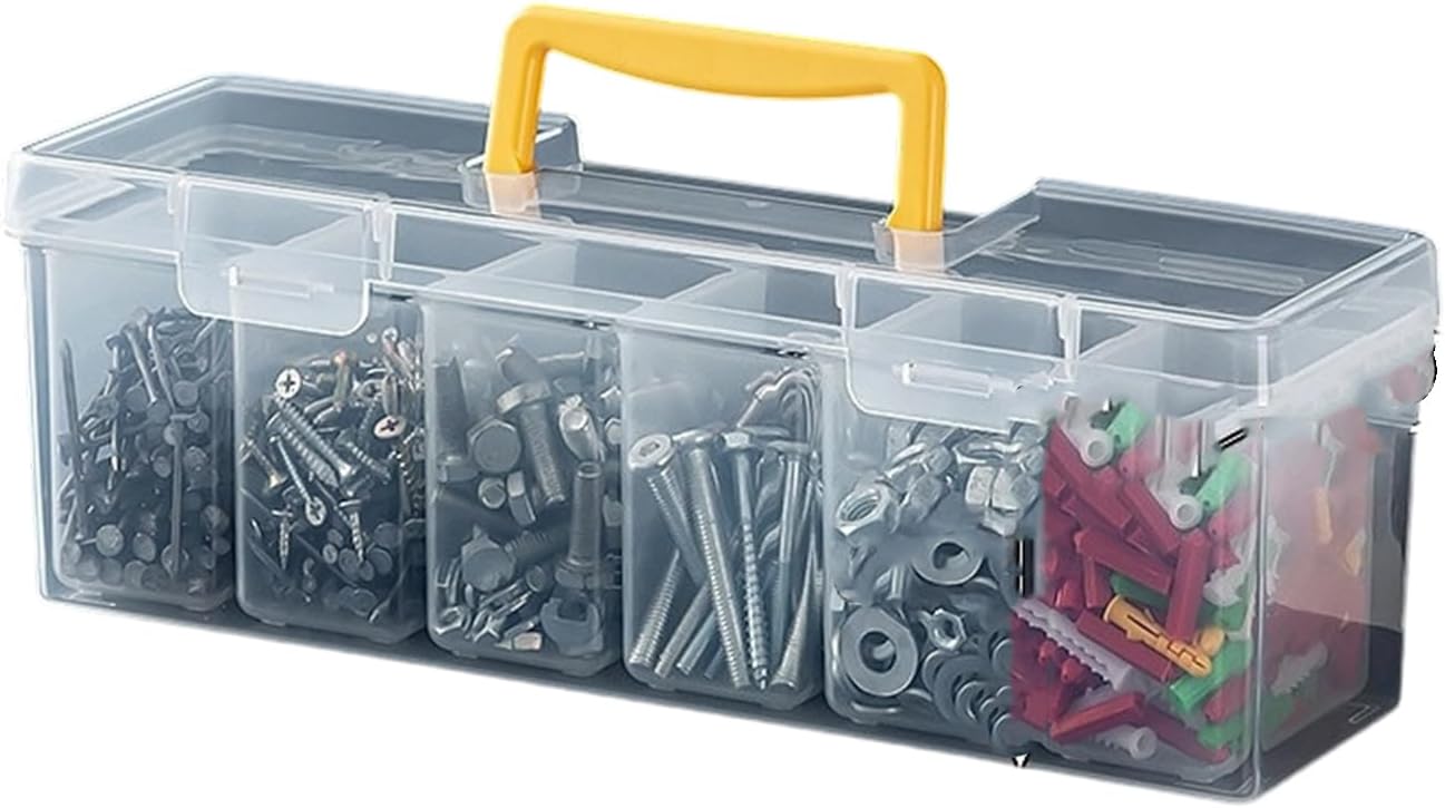  Organiseur à Outils Avec Plusieurs Compartiments, Rangement Léger, Maison, Bureau, Atelier, Multifonctionnel, étanche, Boîte à Outils