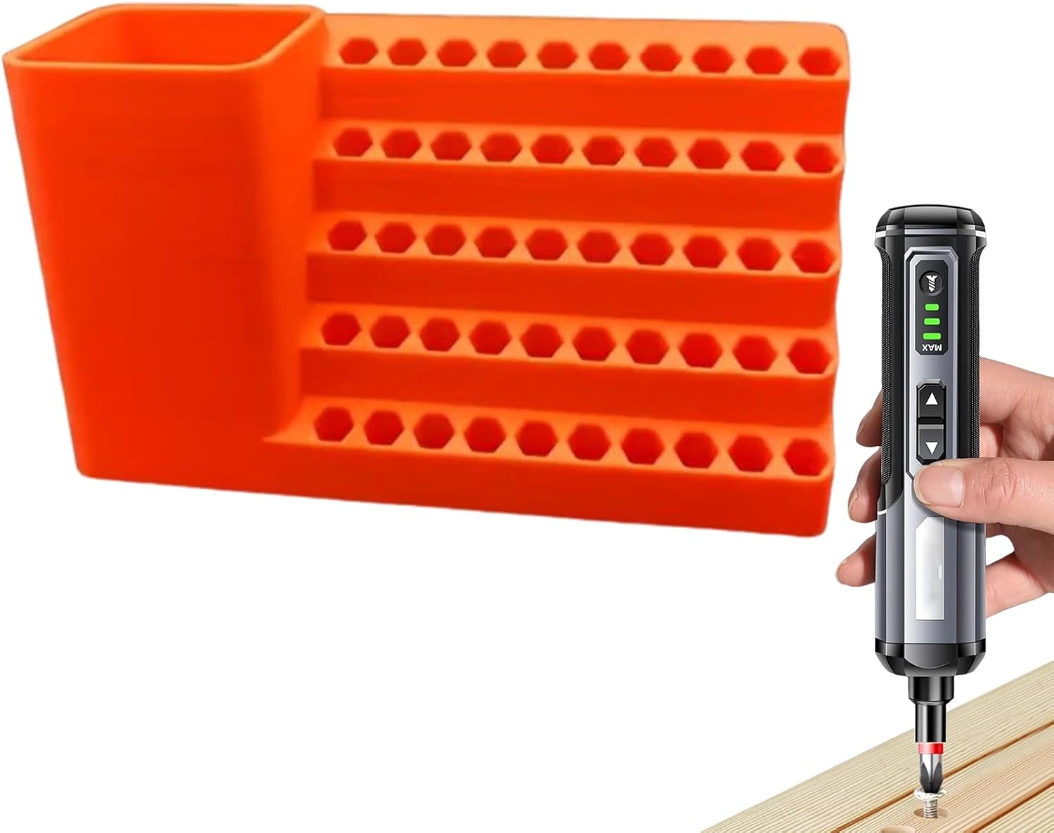  Support De Rangement Pour Forets – Organiseur De Rangement Pour Embouts Hexagonaux Robustes | Gestion Des Accessoires D'outils électriques Pour Garage, Atelier, Armoire, Sous-sol