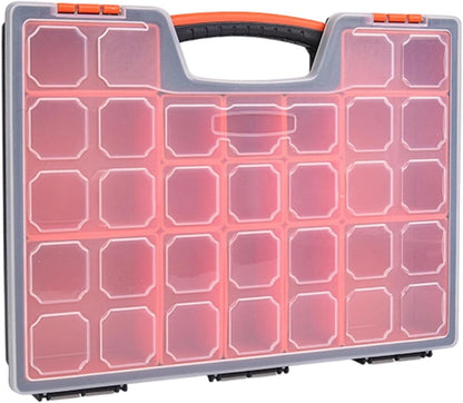  Boîte De Rangement Robuste Pour Pièces Verrouillées Avec Grilles Réglables, Organisateurs De Pièces D ' Atelier Pour Techniciens Professionnels Et Amateurs, Boîte De Rangement En Plastique