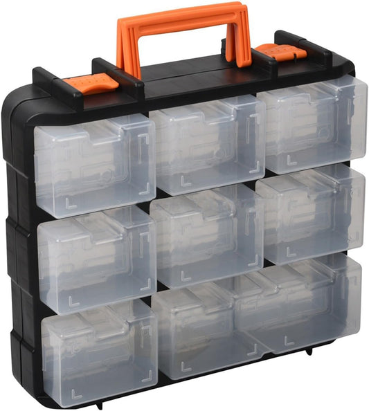  Boîte De Rangement à Outils Portable Avec Plusieurs Compartiments Et Séparateurs Amovibles Pour Vis, écrous, Boulons, Organisation Efficace