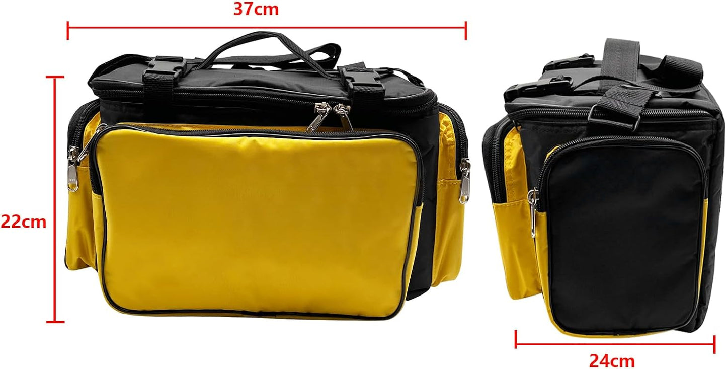  Host Sac De Rangement Pour équipement D'enquête GPS GNSS Trimble 20 L, Sac De Transport étanche Et Robuste Avec Bandoulière Et Séparateurs, Jaune Et Noir