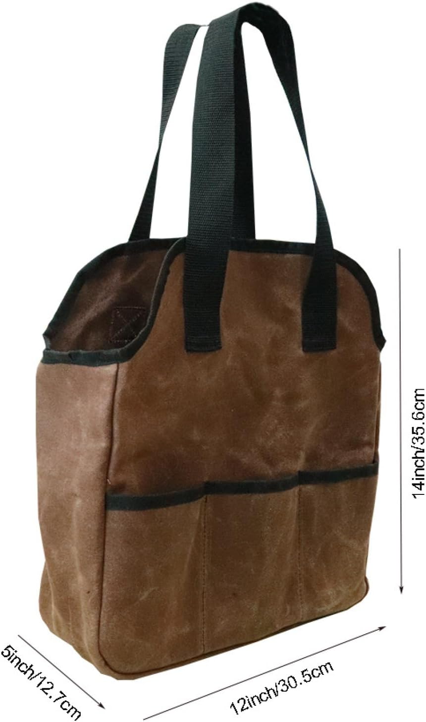  Sac à Outils, 450 G, Sac De Rangement En Toile Cirée, Sac De Transport Pour Outils De Fleuriste, Atelier, Homme, Père, Camion, Voiture, Moto, Projets, Clés