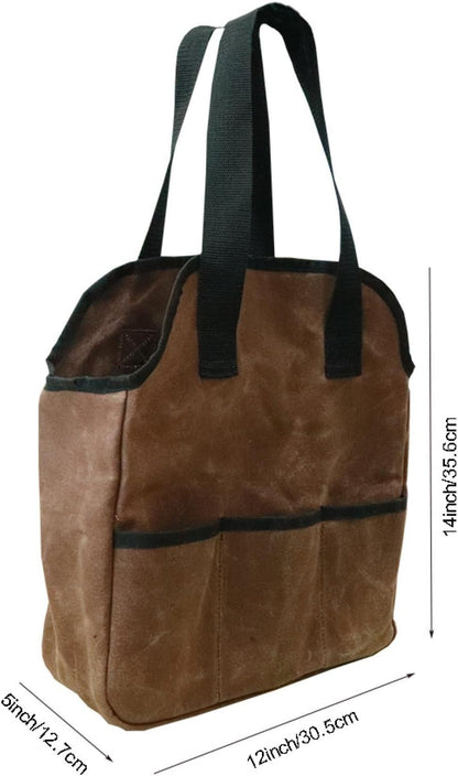  Sac à Outils, 450 G, Sac De Rangement En Toile Cirée, Sac De Transport Pour Outils De Fleuriste, Atelier, Homme, Père, Camion, Voiture, Moto, Projets, Clés