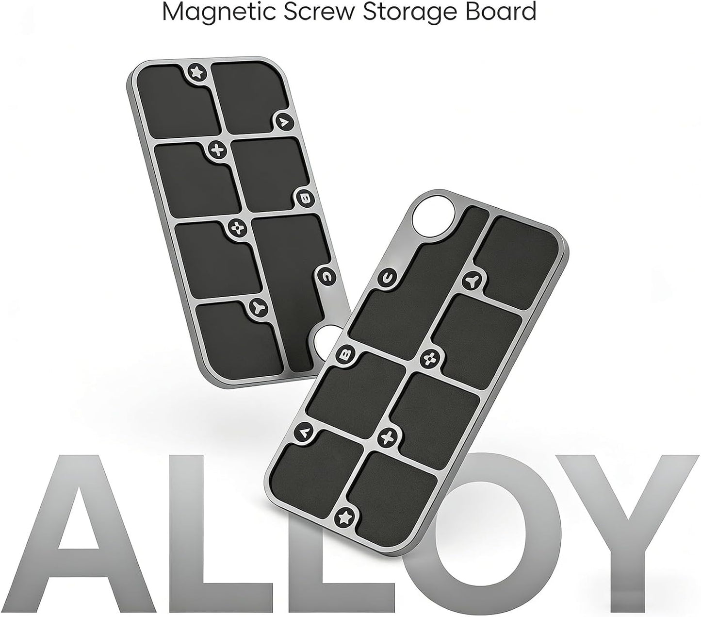  Plateau Magnétique De Stockage De Vis En Aluminium, Pour Téléphone Portable, Ordinateur, Tablette, Réparation Embouts De Tournevis, Stockage D ' Outils De Magnétisation