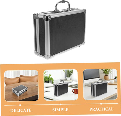  ULTECHNOVO Boîte Rangement Outils Portable Alliage Avec Poignée Pour Maison Bureau Voyages Compartiments Organisés