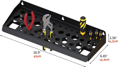  Porte-outils Mural Professionnel Avec 51 Trous En Acier Au Carbone Conçu Pour La Productivité De L'espace De Travail Et Planificateur D'outils Antirouille