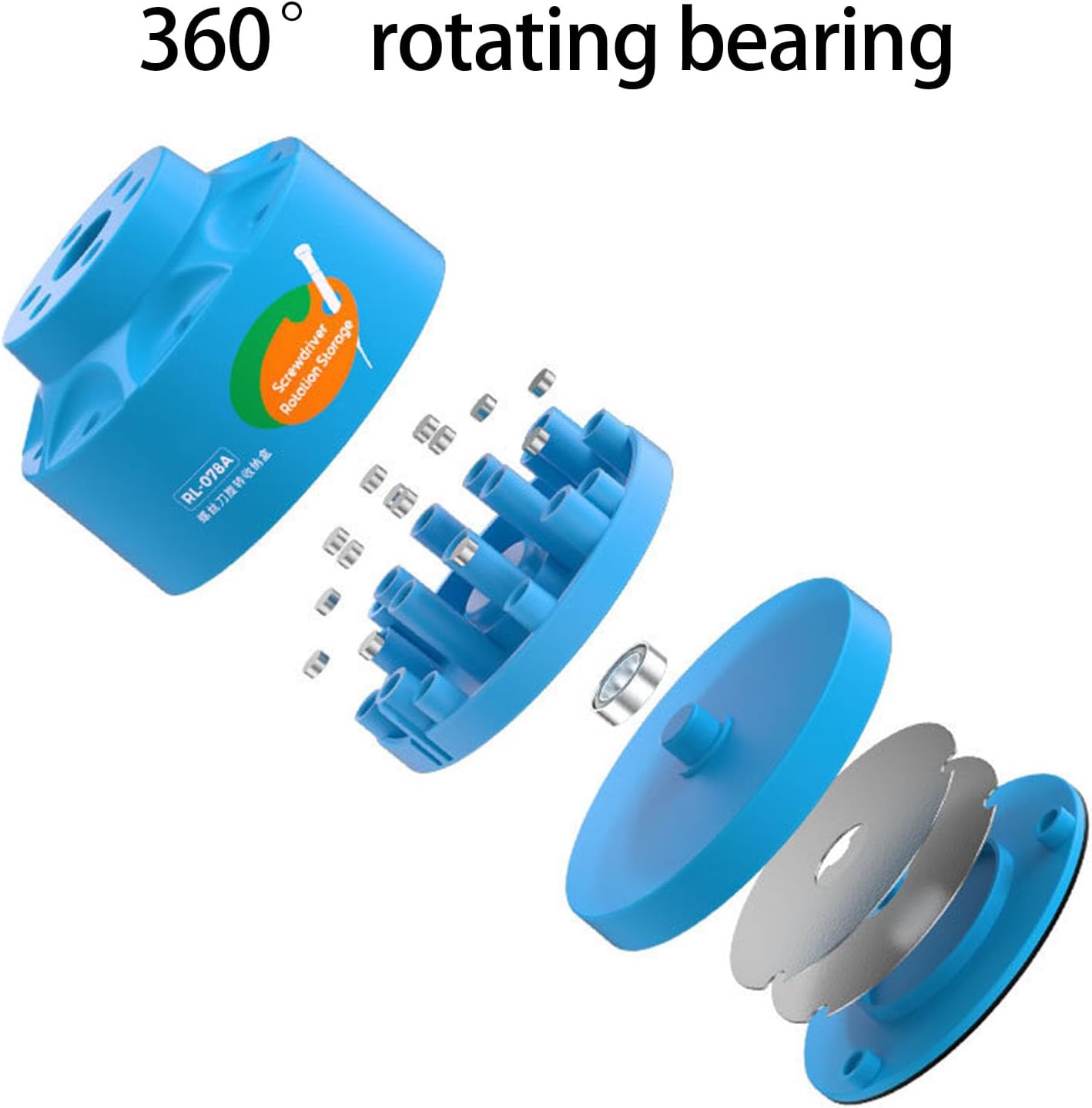 Boîte De Rangement Rotative Pour Tournevis - Plusieurs Trous - Pour Fer à Souder - Poignée Ergonomique Pour Réparation De Téléphone