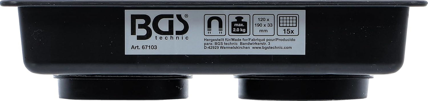  BGS 67103 | Bol Magnétique | 15 Compartiments | 120 X 190 Mm