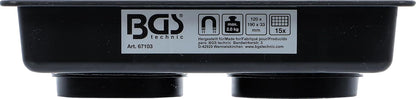  BGS 67103 | Bol Magnétique | 15 Compartiments | 120 X 190 Mm