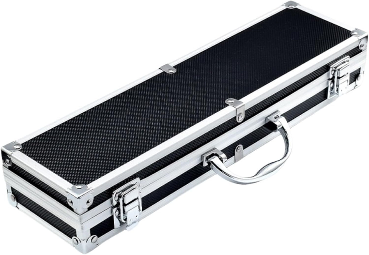  Valise Aluminium Boîte à Outils Antichoc En Alliage D'aluminium, Boîte Portable Résistante Aux Chutes Et Chocs, Mallette De Sécurité Portative Grande Capacité(E 36x10x5.8cm)