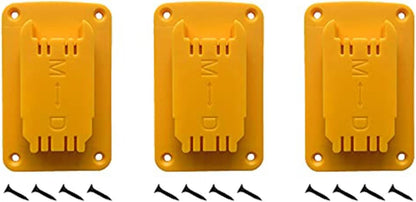  Lot De 3 Porte-outils Pour Perceuse Murale En Plastique ABS 12 V 20 V Avec Vis, Support De Rangement Jaune Pour Atelier, Garage (12 Pièces)