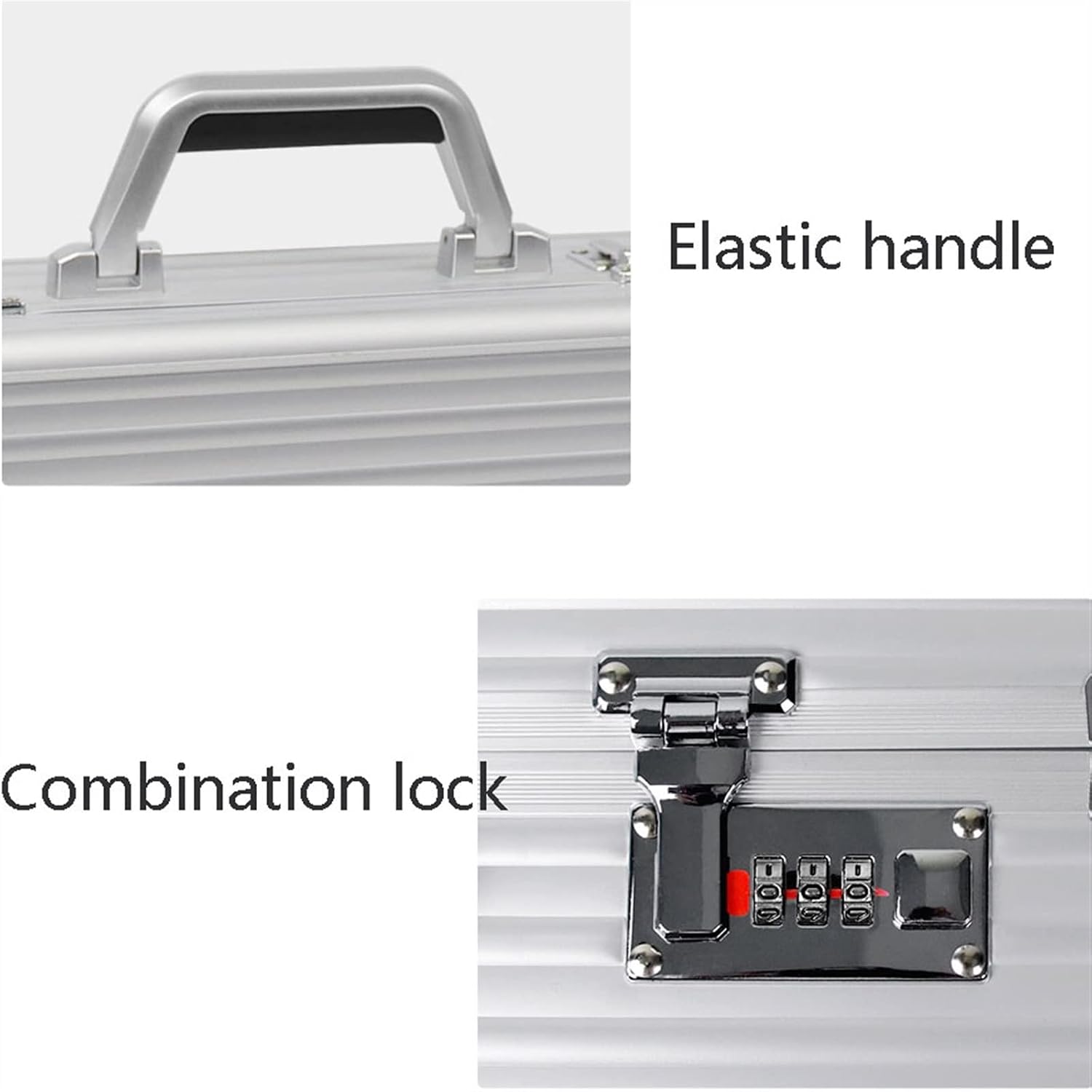  Mallette à Outils Rigide En Aluminium | Rangement Portable Multifonction Pour Mots De Passe Avec Poignée Confortable | Boîte à Outils De Rangement Pour étui De Transport