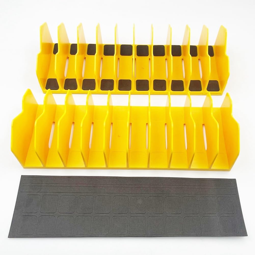  Support Rangement Pour Pinces, Support Rangement Pour Pinces Coupantes à 10 Fentes Avec Base Antidérapante, Organisateur D'Outils, Organisateur Boîte à Outils Pour Tiroir à Outils