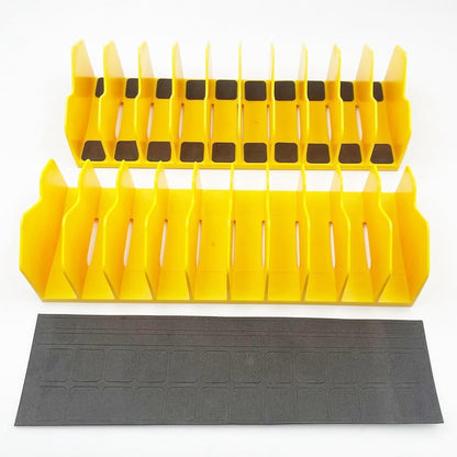  Support Rangement Pour Pinces, Support Rangement Pour Pinces Coupantes à 10 Fentes Avec Base Antidérapante, Organisateur D'Outils, Organisateur Boîte à Outils Pour Tiroir à Outils
