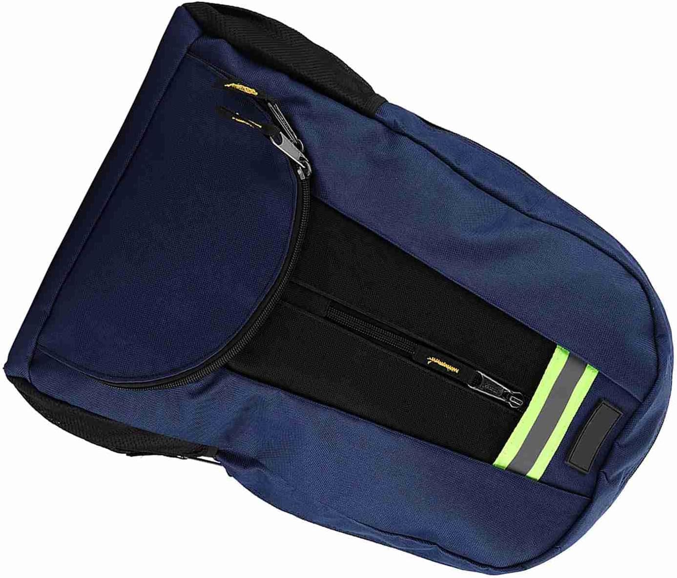  Duokon Sac à Dos Pour électricien 1680D Oxford En Tissu Pour Outils, Rangement Multi-poches, Sangle Réglable, 43 X 31 X 15 Cm, Sac De Voyage Pour électricien Plombier Réparateur (BLUE)