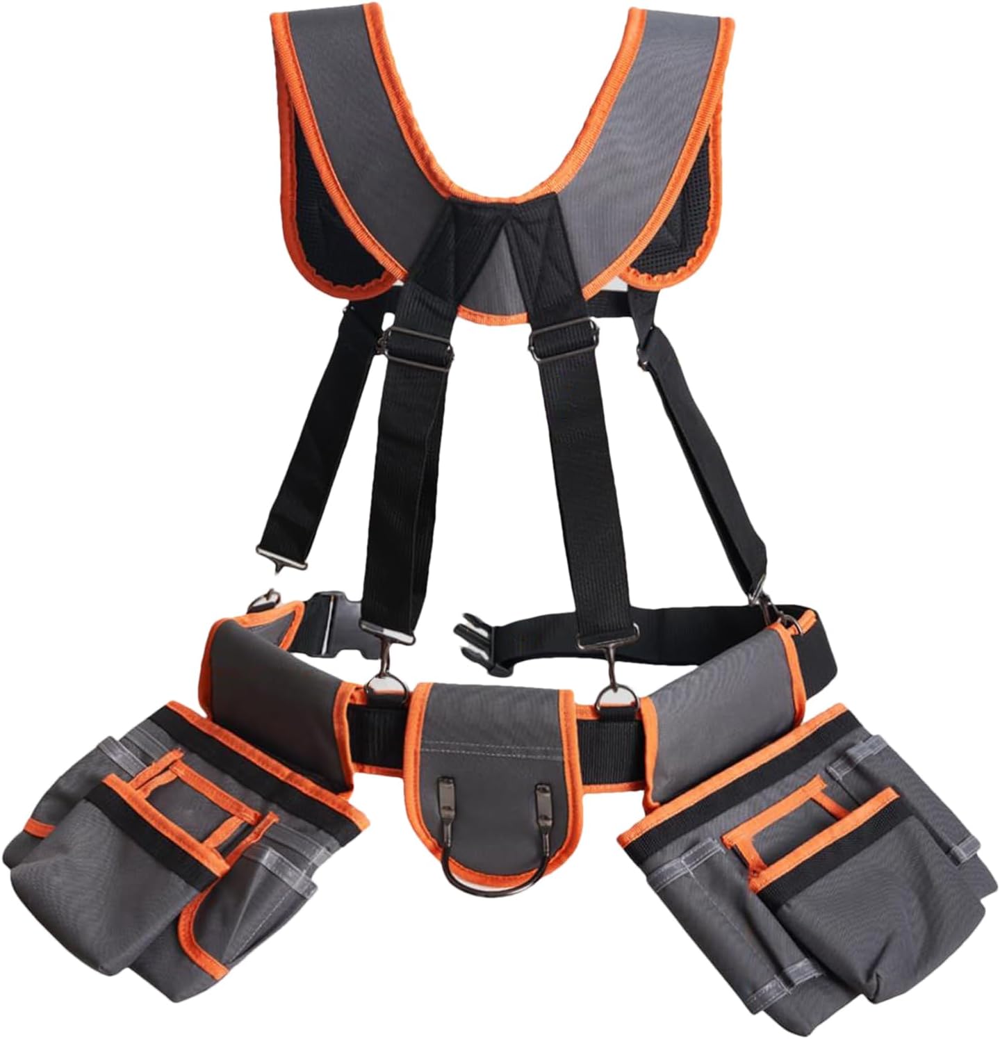  Ceinture À Outils - Ceinture Utilitaire,Sac De Travail Réglable Avec Bretelles Et 19 Poches Pour Projets De Bricolage, Plomberie Et Électricité