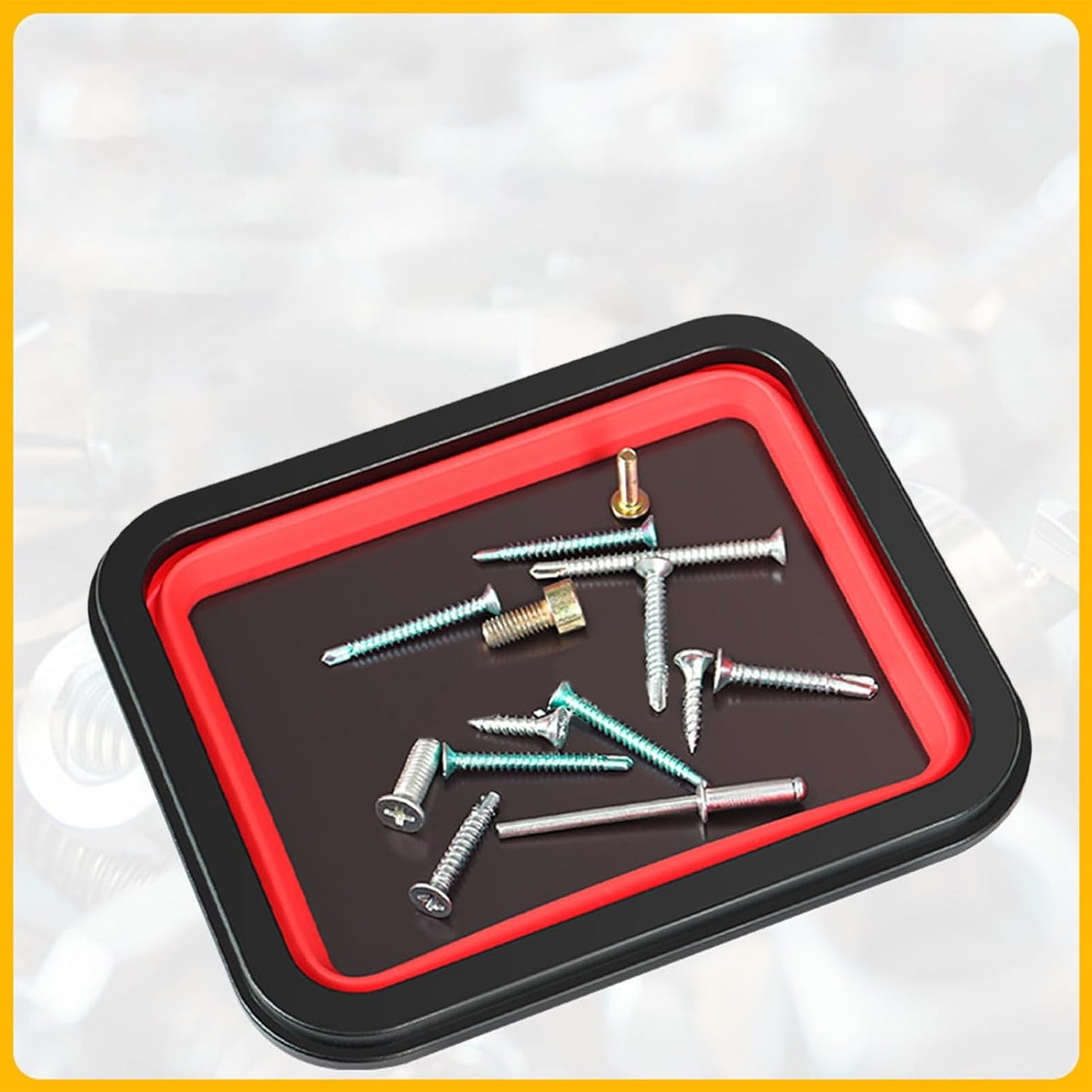  Plateau à Outils Magnétique, Plateau De Rangement Magnétique 3 Pièces – Organiseur Pliable Pour Tri Des écrous, Vis, Réparation Automobile, Garage, Atelier
