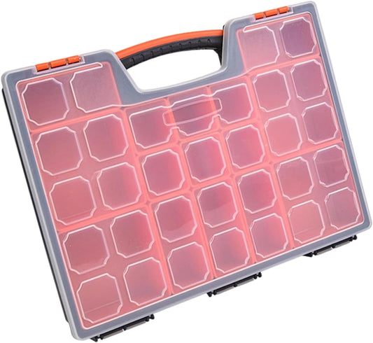  Boîte De Rangement Robuste Pour Pièces Verrouillées Avec Grilles Réglables, Organisateurs De Pièces D ' Atelier Pour Techniciens Professionnels Et Amateurs, Boîte De Rangement En Plastique