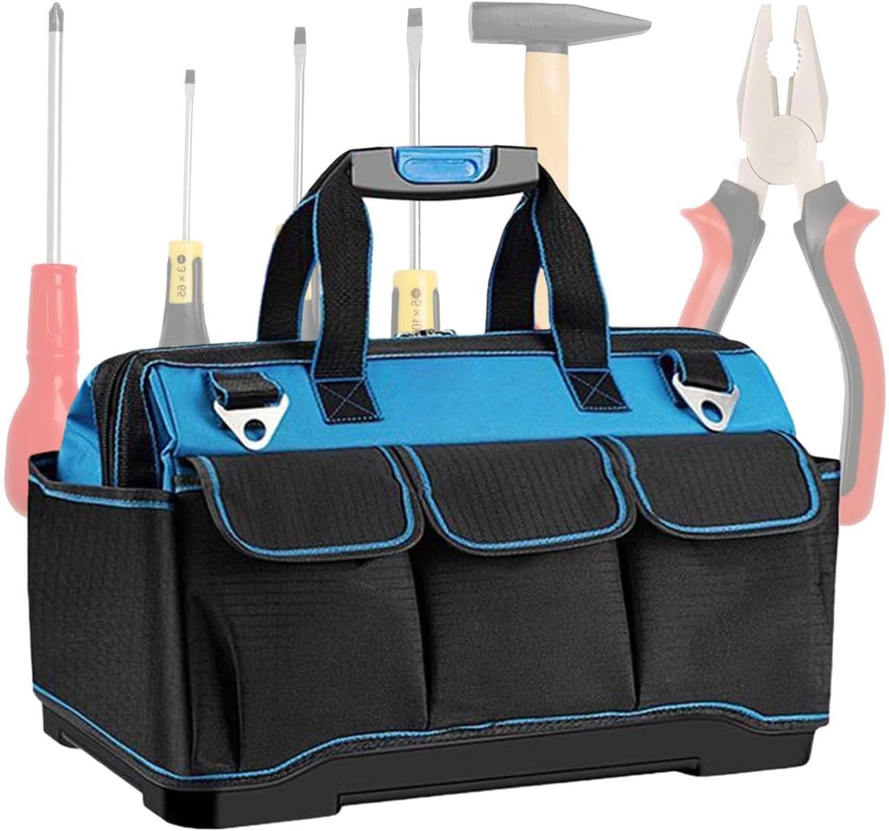 GENERIC Oxford Sac à Outils Robuste Et étanche Multi-poches Grande Capacité Pour Travaux De Construction, Maison, Garage, Atelier, Papa, électricien, Mécanicien, Charpentier