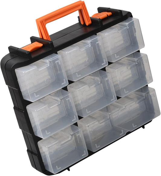  Boîte De Rangement Multifonction Avec Sections Réglables, Idéale Pour Ranger Les Attaches Et Les Petits Accessoires, Boîte à Outils Multi-compartiments
