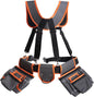  Ceinture Porte-Outils Pour Charpentier - Baudrier Utilitaire | Sacoches Ajustables à Bretelles Avec 19 Poches Pour Chantier Bricolage Et Tâches Électriques