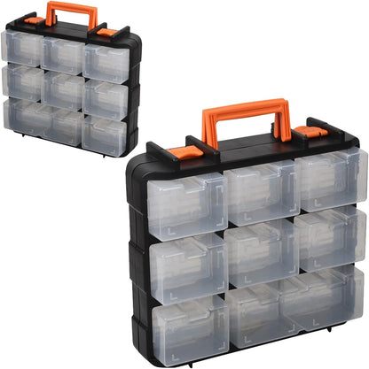  Boîte De Rangement à Outils Portable Avec Plusieurs Compartiments Et Séparateurs Amovibles Pour Vis, écrous, Boulons, Organisation Efficace
